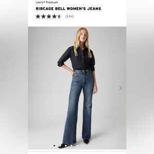 Levi’s rib cage bell women’s jeans 29x32